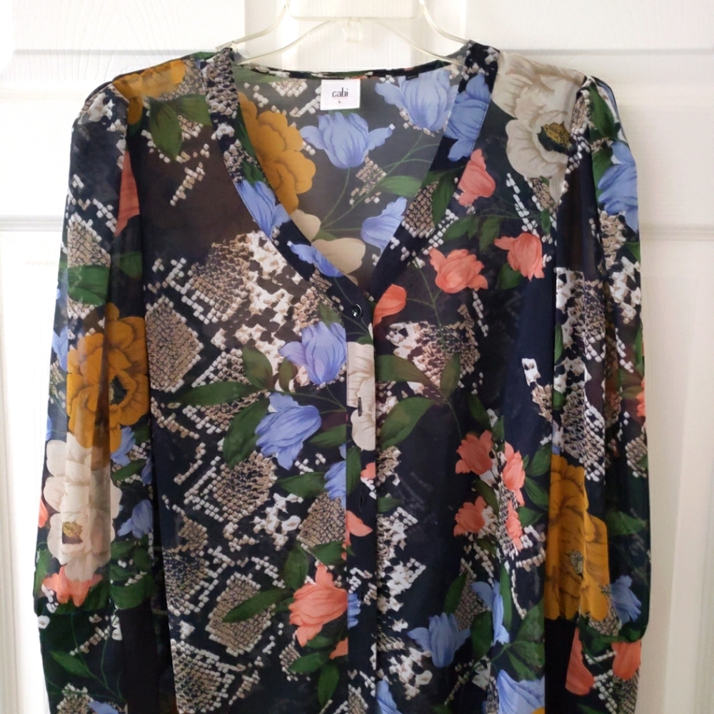 CABI never worn floral blouse